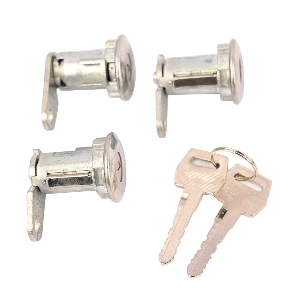 3 X Cilindro de bloqueo de puerta para Ford Mercury y más 1980-1991 Foto 3 de 4