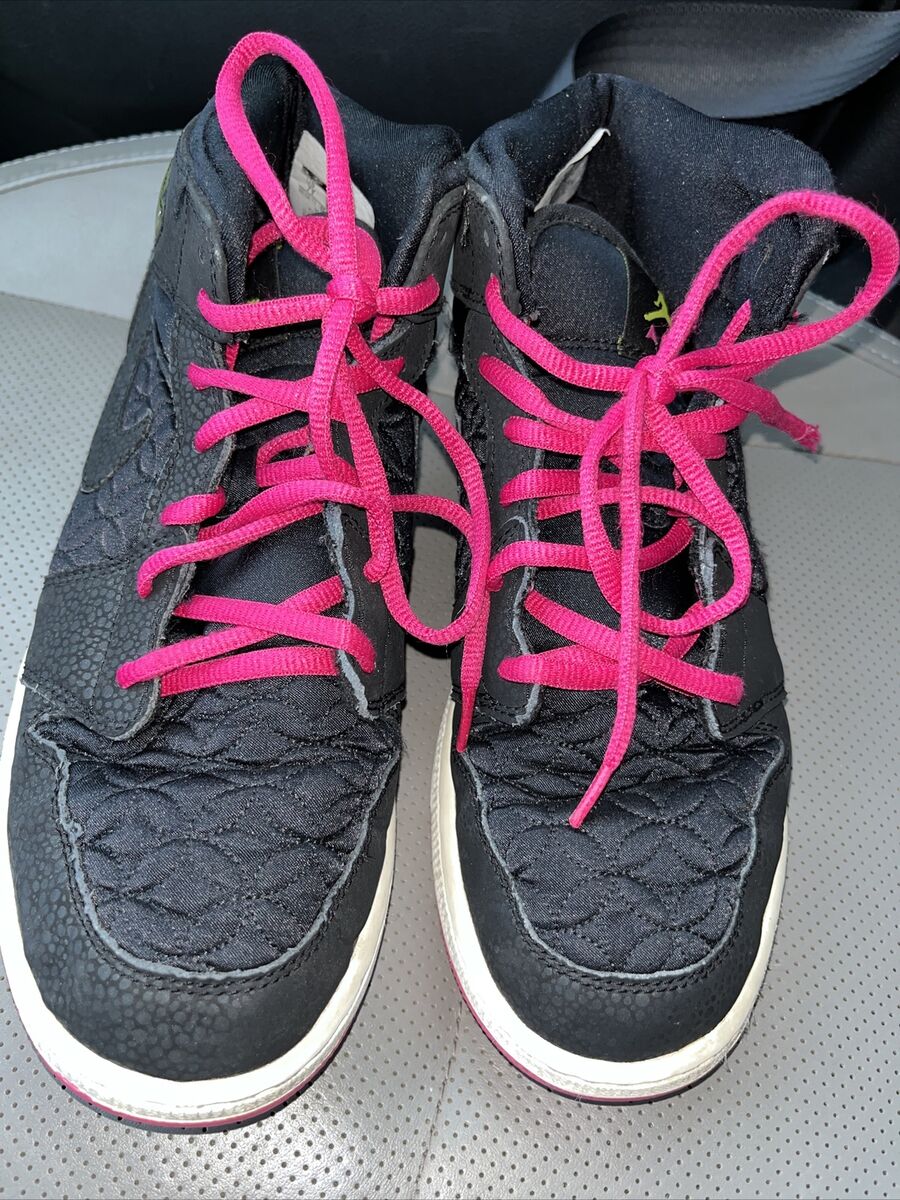 Nike Air Jordan 1 Phat BLACK Pink high Tops Shoes (7 Youth Nike Air Jordan 1 Phat BLACK Pink high Tops Shoes (7 Youth