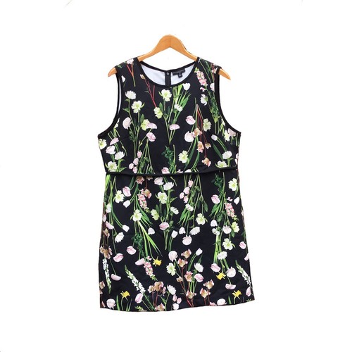 Victoria Beckham x Target Dark Floral Dress Womens Plus Size 1X
