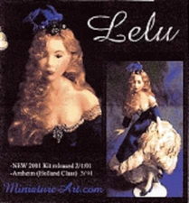 1:12 scale Miniature Doll Art Tutorial & Patterns~ Clothes/Hair LELU Dana Burton
