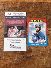 Yandy Diaz IP Signed Topps Heritage Card JSA Coa Rays  Autographed