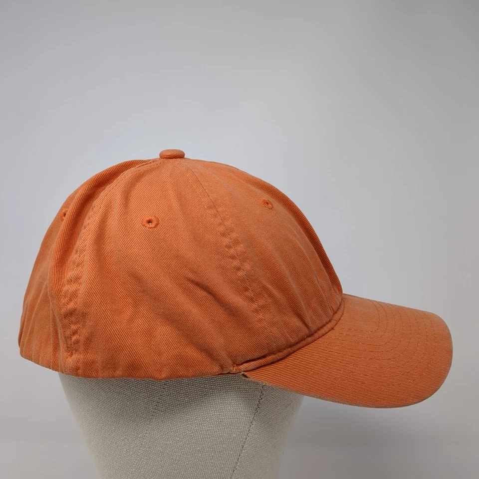 Sombrero ajustado Yupoong naranja OS ligero orificios ventilados 6 paneles en blanco Flexfit Foto 4 de 4