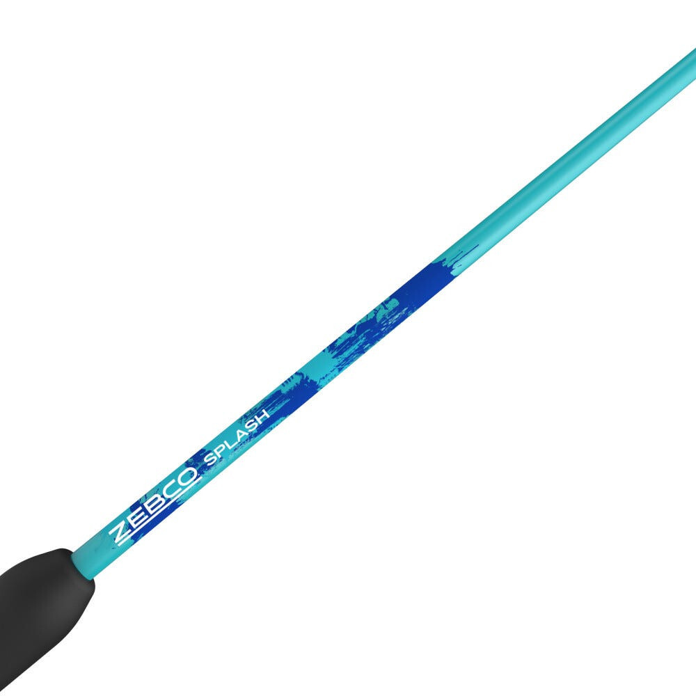 ZEBCO SPLASH 6' AQUA BLUE SPINCAST COMBO, SPLBLSC602 | eBay