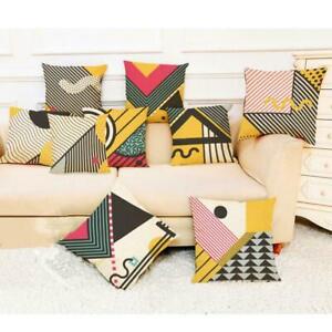 Geometric Cotton Pillow Case Waist Throw Cushion Cover Home Sofa Decor Latest Geometric Cotton Pillow Case Waist Throw Cushion Cover Home Sofa Decor Latest