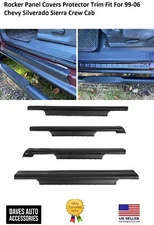 Rocker Panel Covers Protector Trim Fit For 99-06 Chevy Silverado Sierra Crew Cab