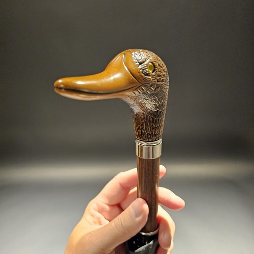 Antique Style Mallard Head Umbrella - Picture 11 of 17