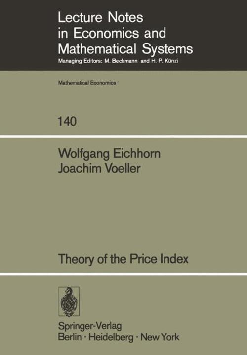 Thumbnail - Theory Of The Price Index | J. Voeller (u. A.) | Taschenbuch |