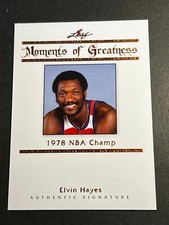 2011 Leaf BRONZE PROOF MISSING # & AUTO Legends of Sport Moments Elvin Hayes