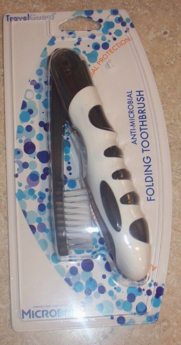 Lot of 12 Travel Guard Folding Toothbrush Anti-microbial MICROBAN Assorted Color