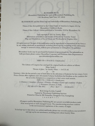 Throne Of Glass Collector's Edition Hardcover 2018 By Sarah J. Maas - Picture 5 of 8