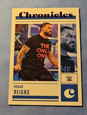 2023 Chronicles WWE ROMAN REIGNS Chronicles Red /199 #44 AUCT#12998