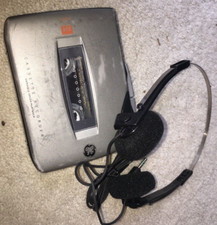 GE 3-35364b Cassette Recorder Player With Headphones-RARE VINTAGE-SHIPS N 24 HRS