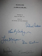 The Bionic Woman Signed TV Script Lindsay Wagner Lee Majors Richard Anderson rpt