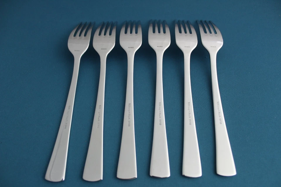 6 Ужин вилки Villeroy & Boch канцлер глянцевый 18/10 Индонезии новый 8 1/8" - Изображение 4 из 4