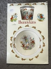 Royal Doulton Bunnykins Childs Dish Set 3 Piece Bone China Plate Bowl Mug