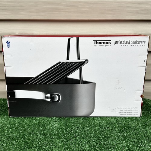 Thomas Rosenthal Group Professional Cookware Hard Anodised Roasting Pan W/ Rack - Picture 5 of 13