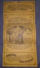 Vintage Jack Daniels Advertising Poster See Tear Rip Stored 30 odd years