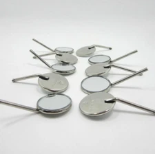 20 Pcs Dental Mouth Mirror Handle Stainless Steel Reflector Front Surface #5