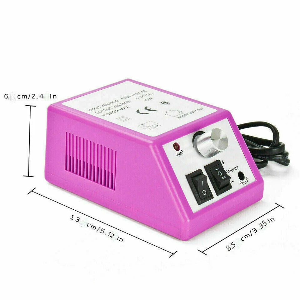 Kit de máquina portátil de manicura pedicura lima de arte acrílico lima taladro de uñas eléctrico Foto 4 de 4