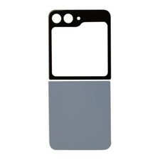 Back Glass Set 2 Parts Top Bottom for Samsung Galaxy Z Flip5 Blue Repair