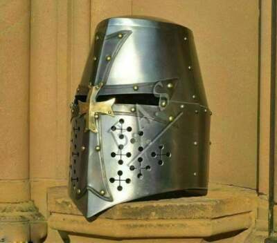 Medieval Sugar Loaf Armour's Helmet-Wearable Helmet Knight Crusader Collectible