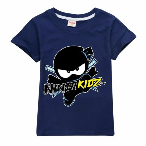 NIUJA KIDZ Kids Casual Cotton T-shir Boys Girls Summer Short Sleeves Tshirt Tops - Picture 19 of 20