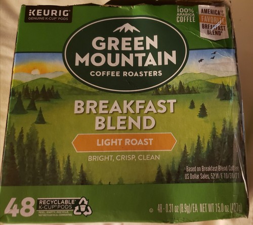 Green Mountain Coffee Roasters Breakfast Blend Single-Serve Light Roast Keurig