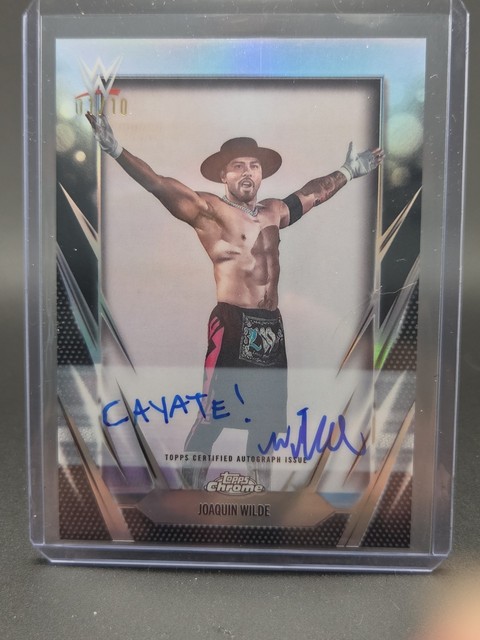 2026 Topps Chrome WWE Joaquin Wilde Black Auto /10 Inscription!! One Of A Kind