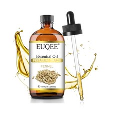 EUQEE Fennel Essential Oil 4Fl.Oz Pure Fennel Oil with Glass Dropper for Skin...