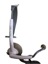 Microsoft XBOX 360 Live Headset White Gray Headband Wired