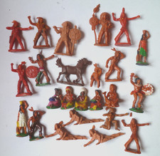 über 20 alte Rohlinge Figuren DDR Indianer Pferd Hartgummi Häuptling Squaw
