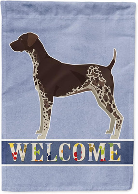 CK3600CHF German Shorthaired Pointer Welcome House Flag Large Porch Sleeve Pole 
