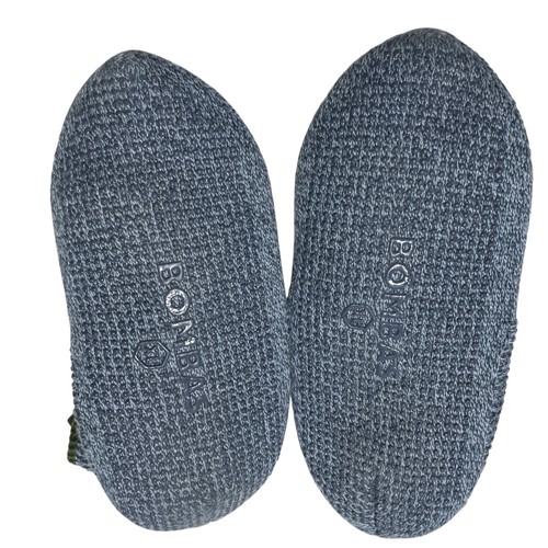 Bombas Herren Gripper weiche leichte gepolsterte Hausschuhe Pull On XL NEU grau - Bild 2 von 4