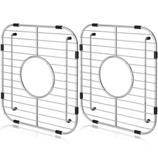 Sink Protectors for Kitchen Sink, Universal Double Bowl Sink Bottom Grid 13.2...