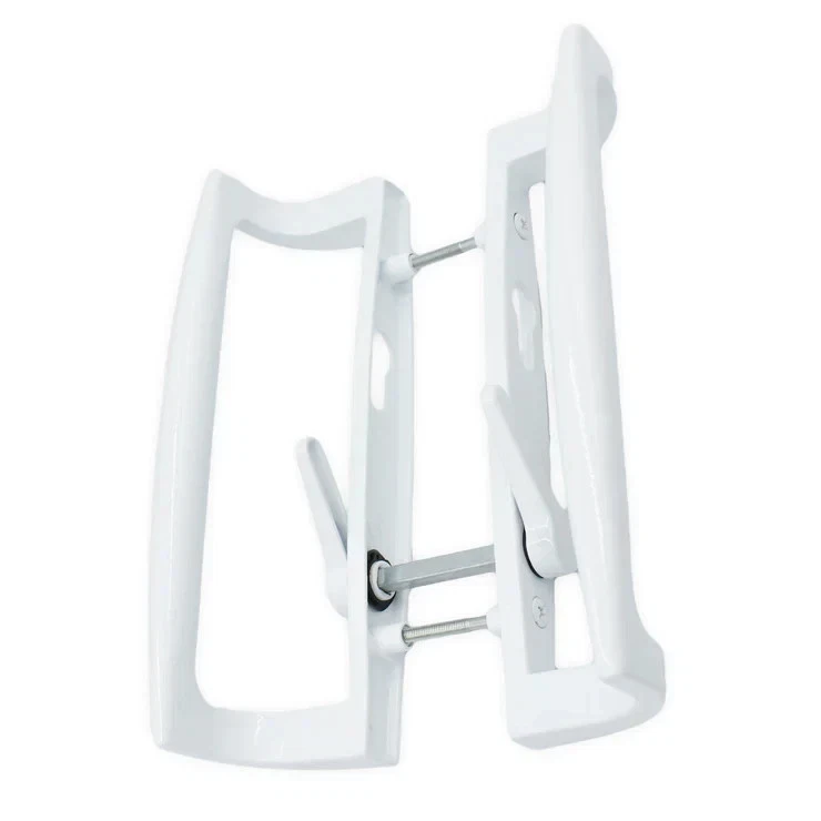 uPVC Sliding Patio Door Handle Fuhr 90PZ 90mm - D Shape Handle Set Pair - Image 4 of 4