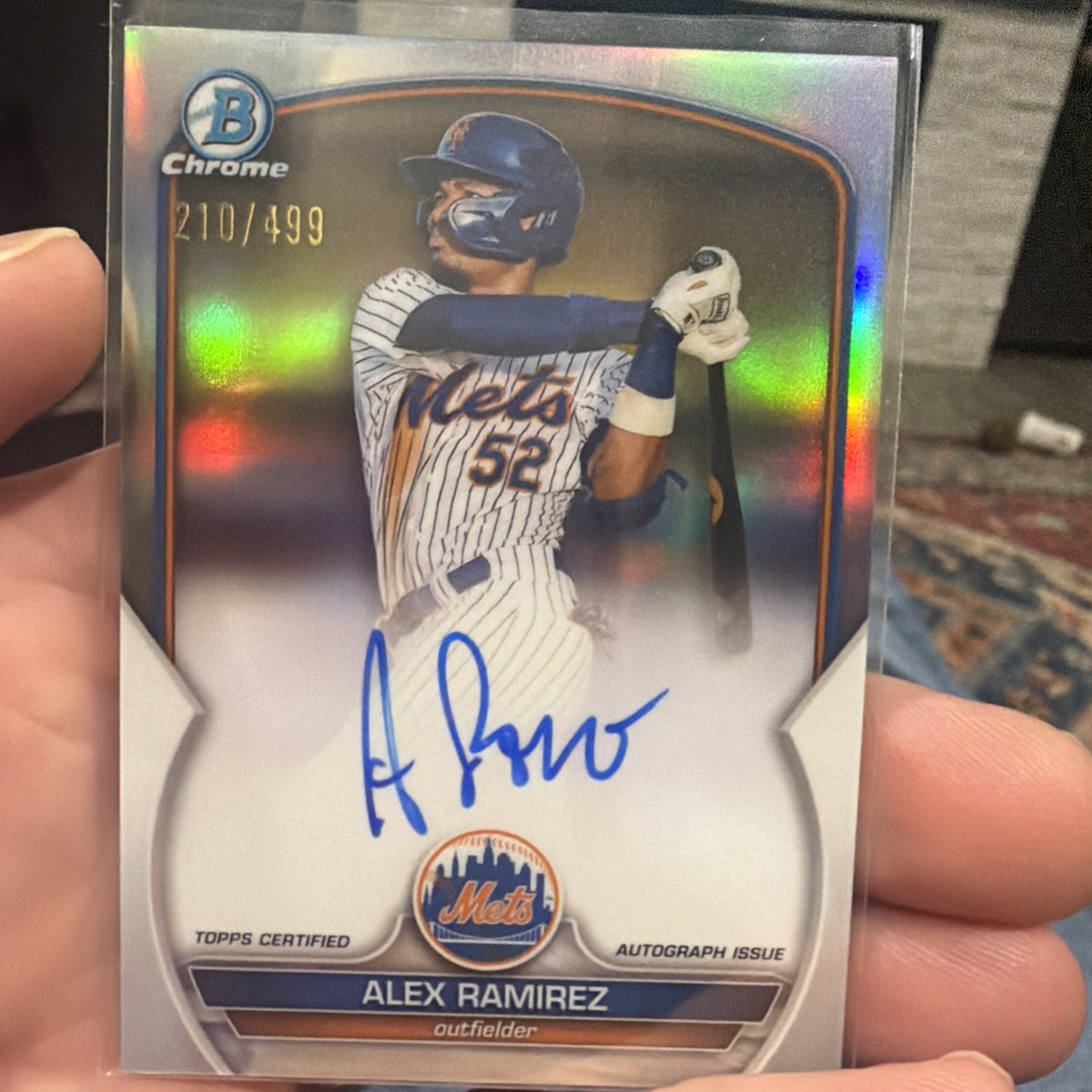 2023 Bowman - Chrome Prospect Autographs Alex Ramirez #CPA-AR Refractor /499
