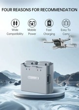 Mini 2/4K Drone Smart Battery Charger Discharger Bidirectional Butler for DJI