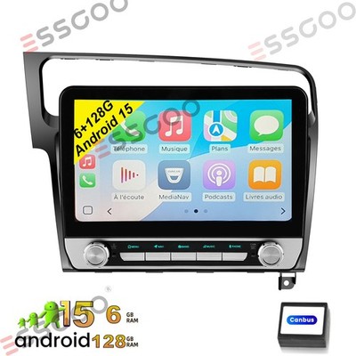 Für VW Golf 7 VII MK7 2012-2020 128GB Apple CarPlay Android15 Autoradio GPS Navi