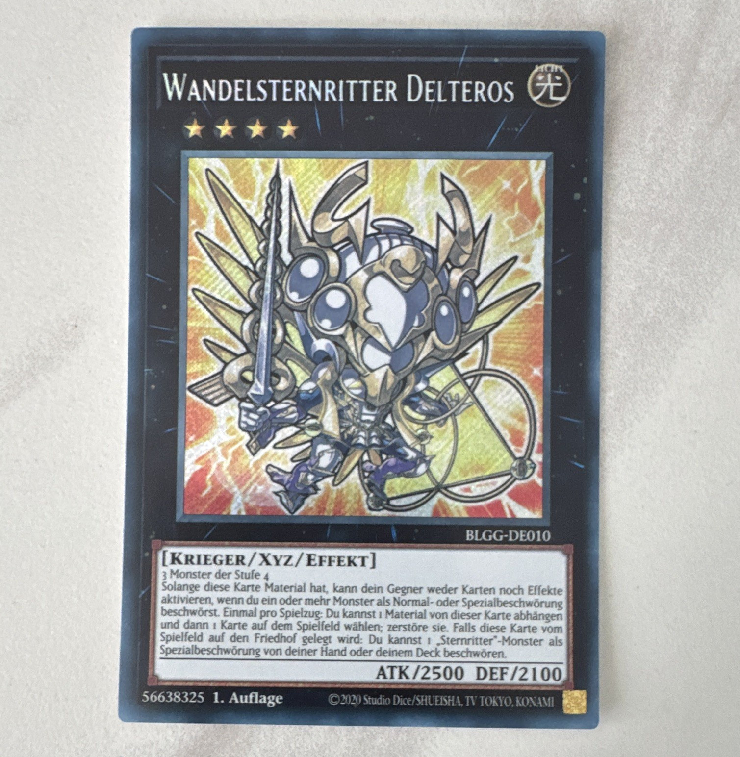 Yu-Gi-Oh! Wandelsternritter Delteros BLGG-DE010 1. Auflage DE 2500/2100