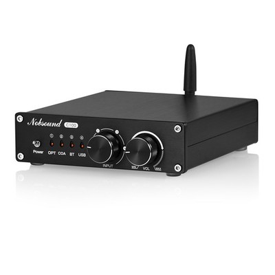 HiFi Bluetooth 5.0 Digital Verstärker USB-DAC COAX/OPT Desktop-Audio Amp 100W×2