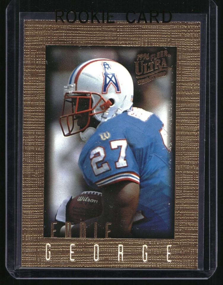 1996 Fleer Ultra Eddie George Card #41 Oilers Fleer Ultra Eddie George Rookie Card RC #41 Oilers