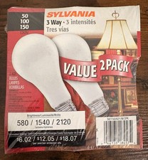 Sylvania 3-way Light Bulbs 2 Pack 3070 100 Rare Hard To Find Sylvania 3-way Light Bulbs 2 Pack 3070 100 Rare Hard To Find