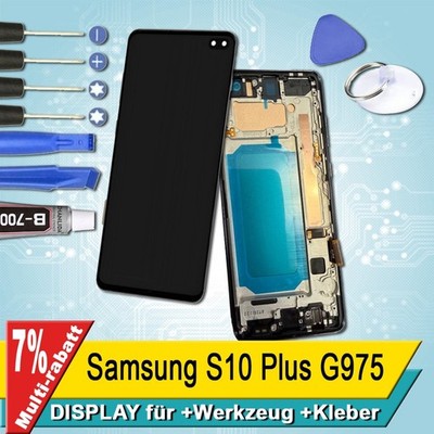 Display Für Samsung S10 Plus G975  Bildschirm Incell Schwarz Rahmen+