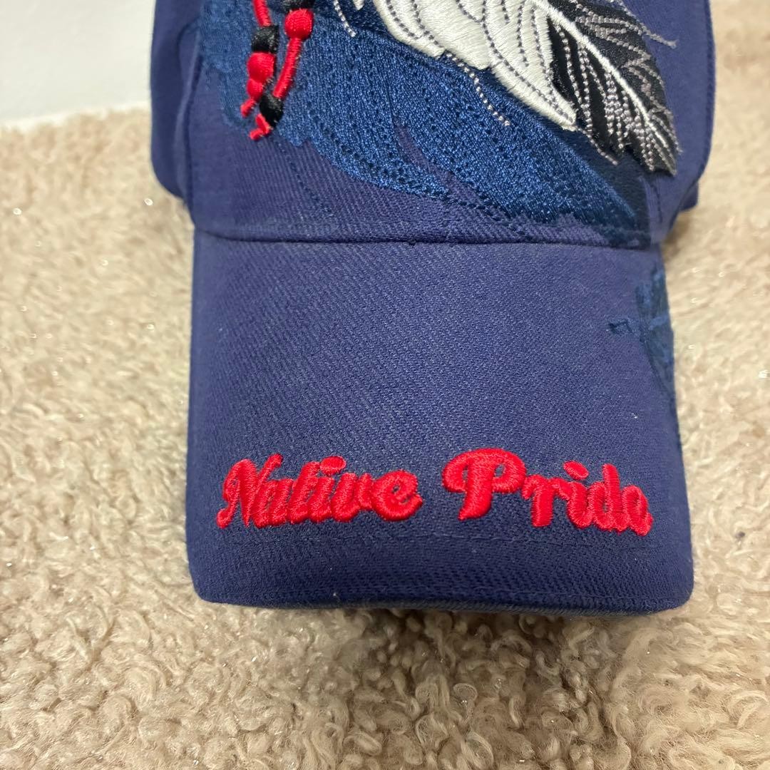 Native Pride Embroidery Cap Native Pattern Feathe… - image 5