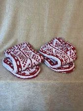 Homemade Mukluk Style Boot Socks Hand Knot Small Booties Toastie Warm Home craft