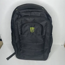 Monster Energy Bag Black Padded Backpack Premium Promo Laptop Pocket Hike *READ