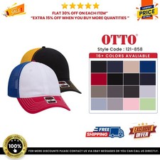 OTTO CAP 6 Panel Low Profile Mesh Back Trucker Dad Hat - 121-858