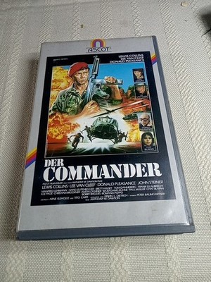 VHS Videokassette RARITÄT: DER COMMANDER (1988)  mit Lewis Collins (131)