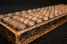 Japanese Antique Wooden Abacus SOROBAN 33.5cm 13.2" 