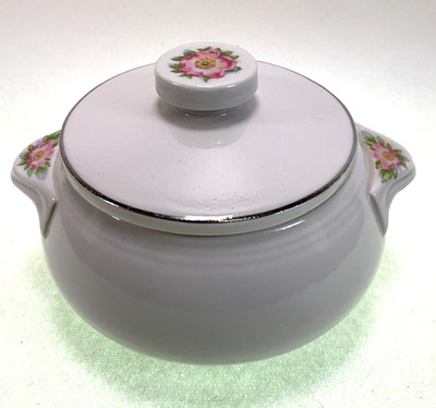 Hall China Wild Rose Sani-Grid Drip Jar Tab Handles